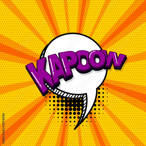 Pop art comic text