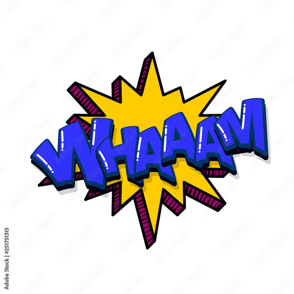 Fototapeta premium Pop art comic text