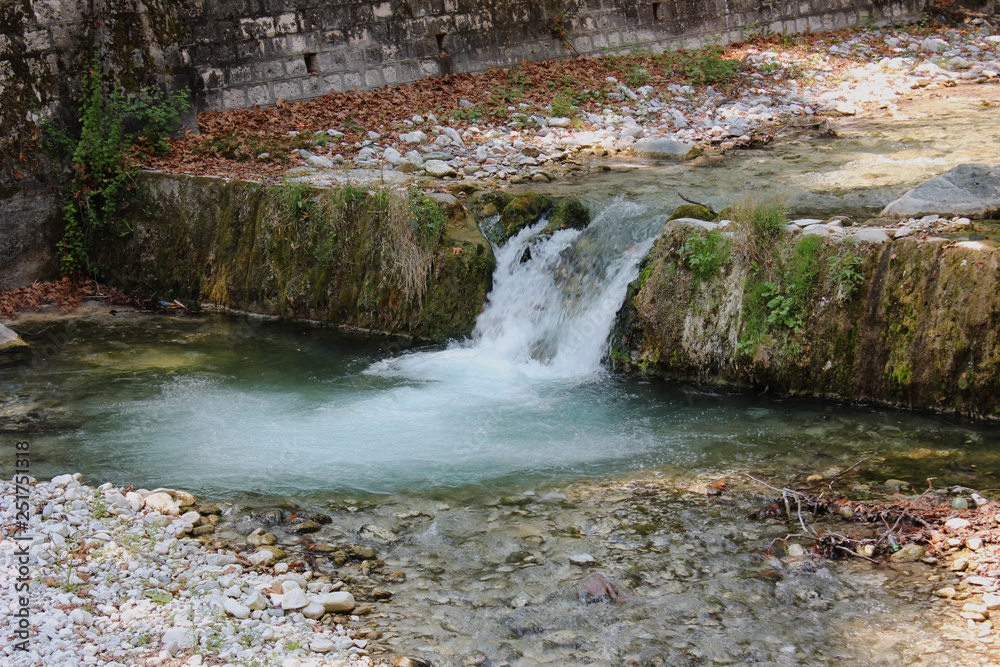 River and Springs in Pozar Thermal Baths Aridaia Greece Stock Photo ...