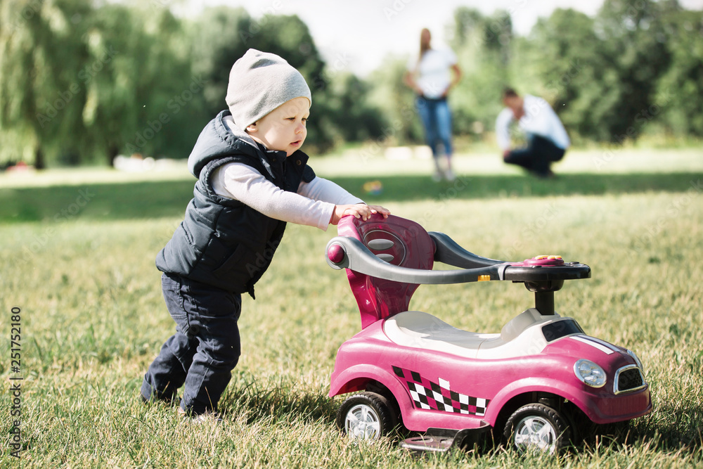little boy on a walk in the Park on a spring day. little boy on a walk in the Park on a spring day.
