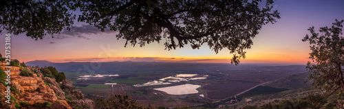 sunrise panorama landscape