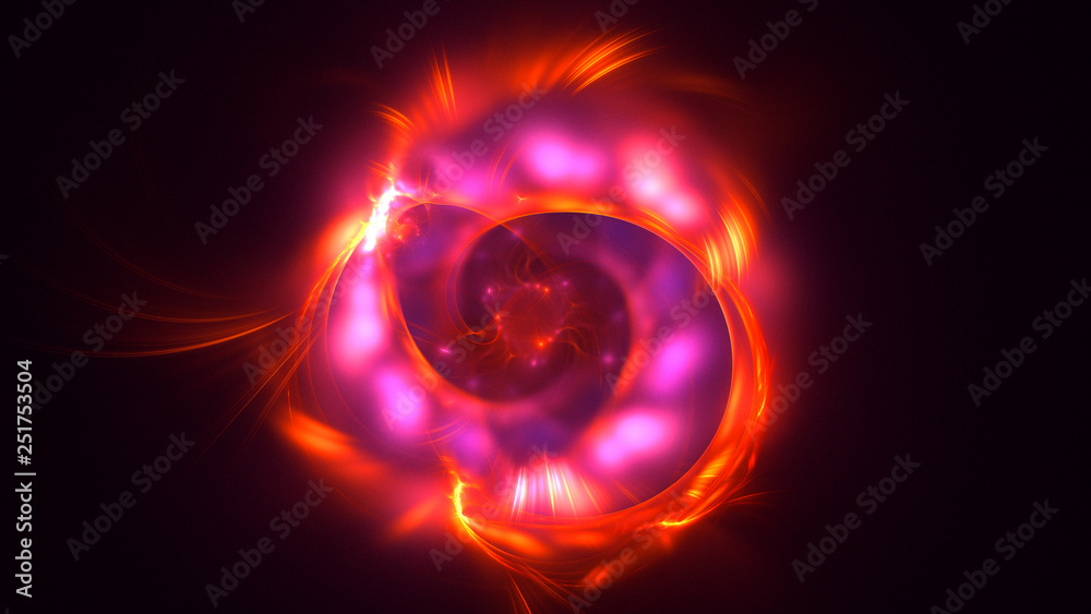 3D rendering abstract fractal light background 3D rendering abstract fractal light background