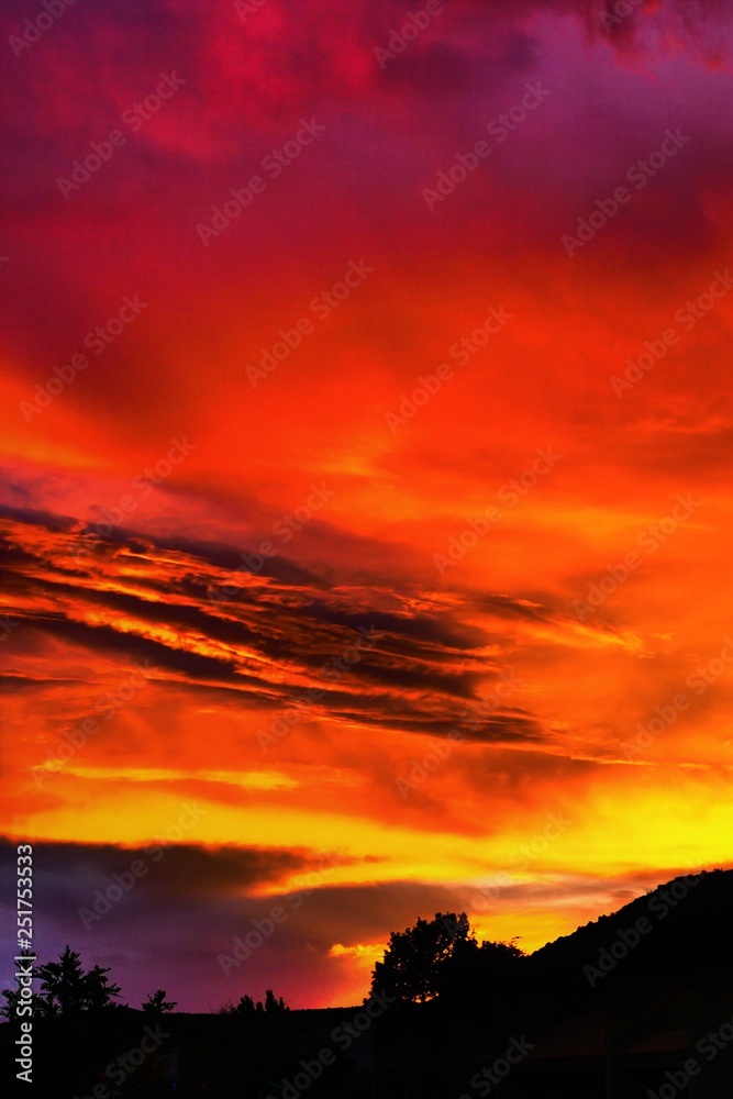 Obraz premium Nowy Meksyk Sunset Vertical