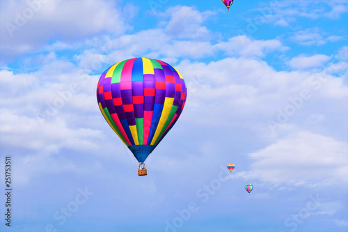 Vibrant Hot Air Balloon
