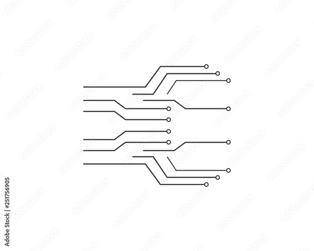 circuit technology logo template vector icon illustration design circuit technology logo template vector icon illustration design