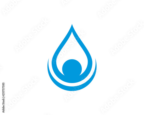 Set of abstract water drops symbols,logo template