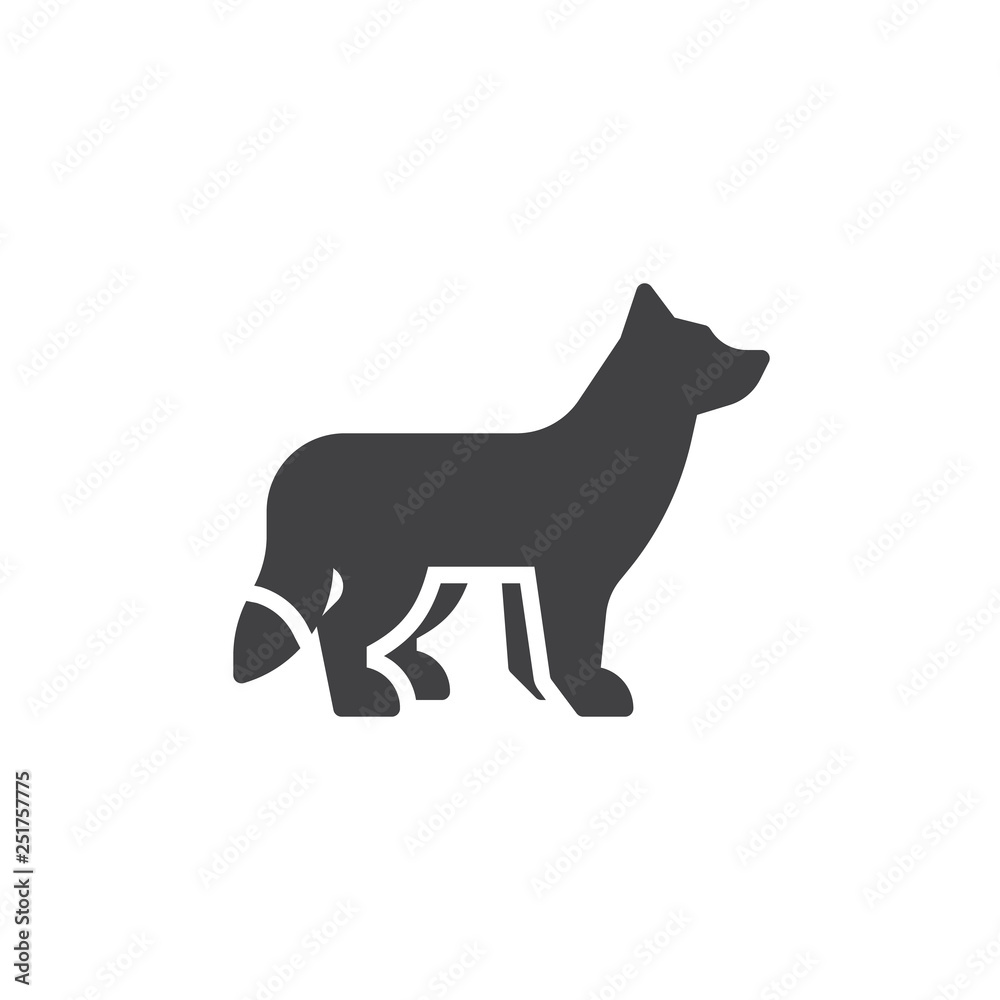 Fox side view vector icon. filled flat sign for mobile concept and web design. fox standing glyph icon. Wild forest symbol, logo illustration. Pixel perfect vector graphics Fox side view vector icon. filled flat sign for mobile concept and web design. fox standing glyph icon. Wild forest symbol, logo illustration. Pixel perfect vector graphics
