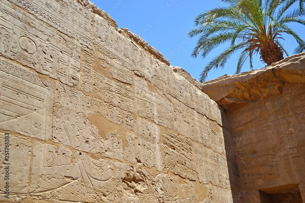 Elements and details of the interior of the Karnak Haram in Luxor. Elements and details of the interior of the Karnak Haram in Luxor.