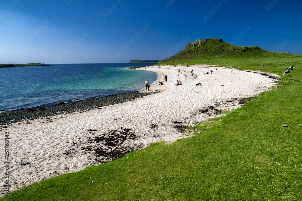 Coral beach at Isle of Skye, Scotland