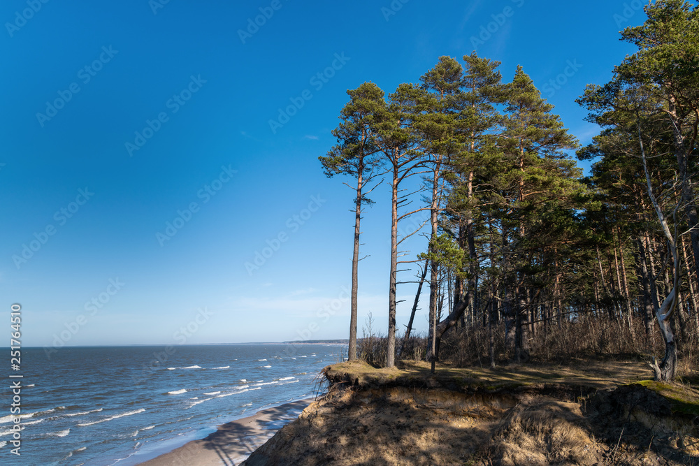 Baltic sea coast at Jurkalne, Latvia.