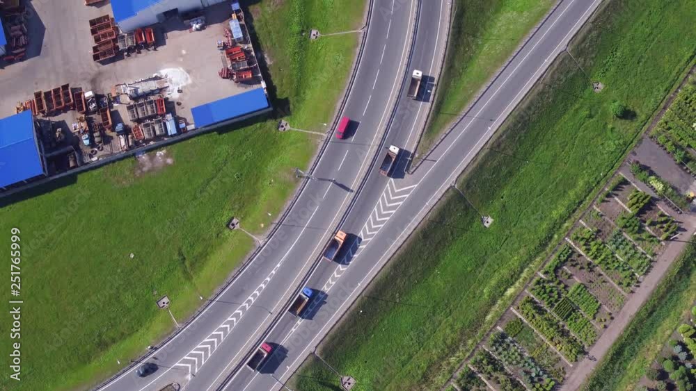 Traffic on the highway. Transport interchange. Traffic on the highway. Transport interchange.