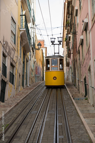 Lisbon funicular, Portugal