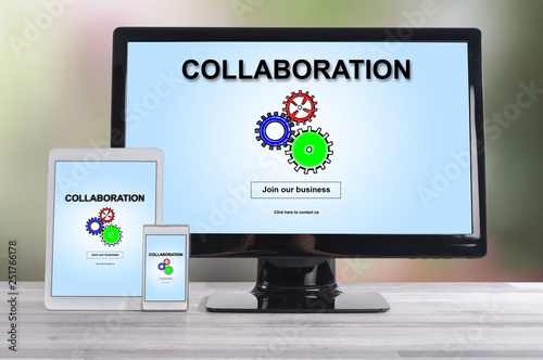 Collaboration concept on different devices