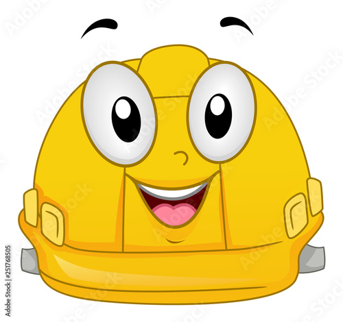 Mascot Hard Hat Illustration