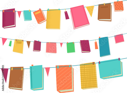 Books Buntings Illustration