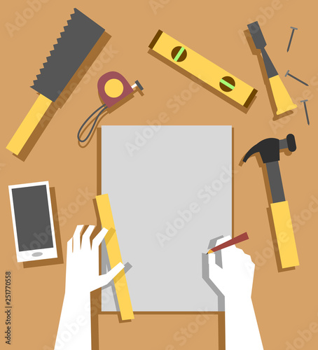 Hands Woodworking Plan Illu...