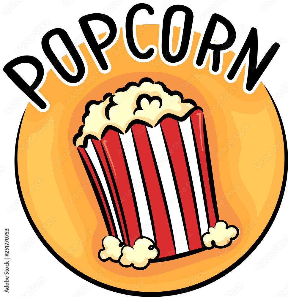 Icon Popcorn Illustration