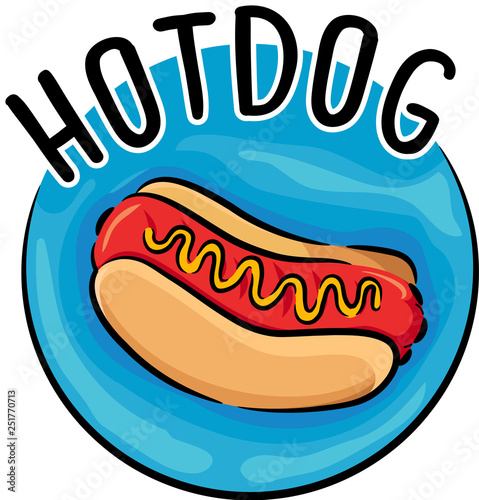 Icon Hotdog Illustration