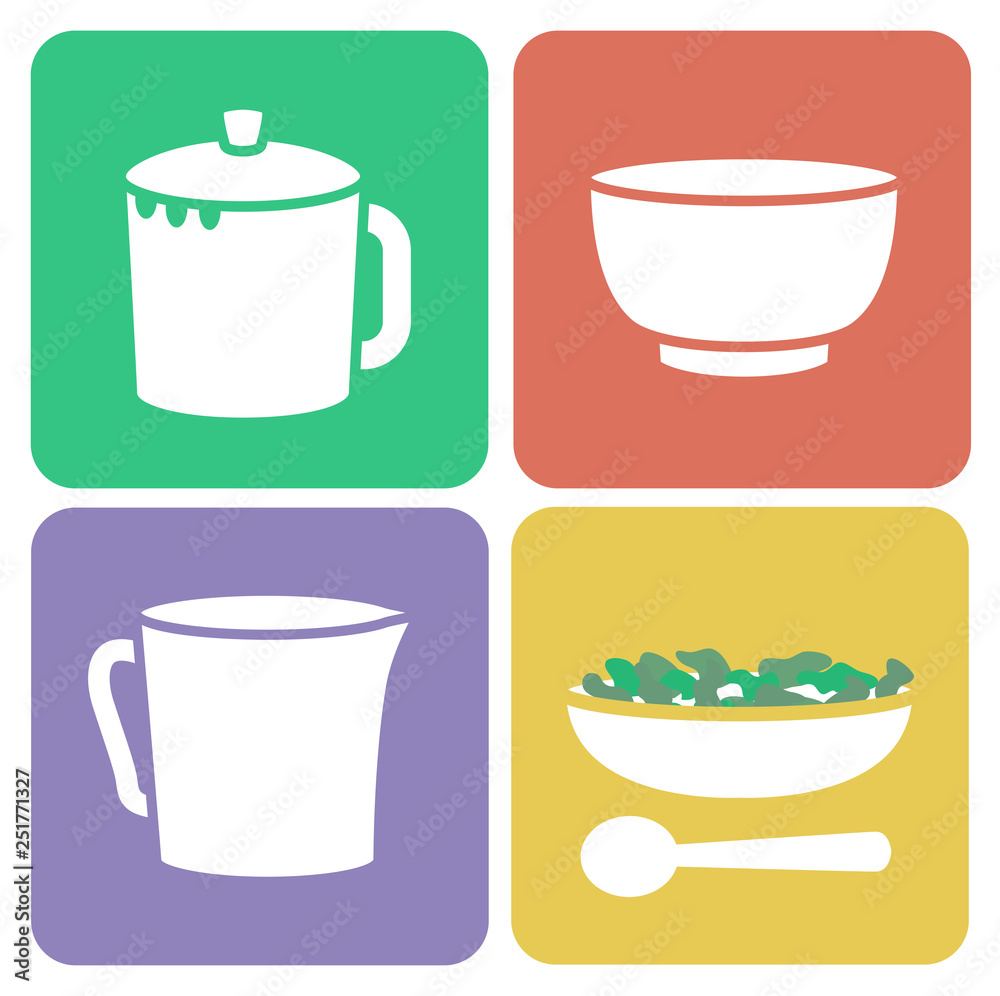 Tea Tasting Set Illustration Tea Tasting Set Illustration