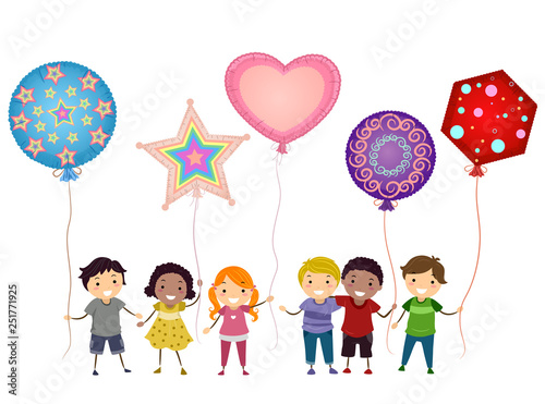 Stickman Kids Mylar Balloon...
