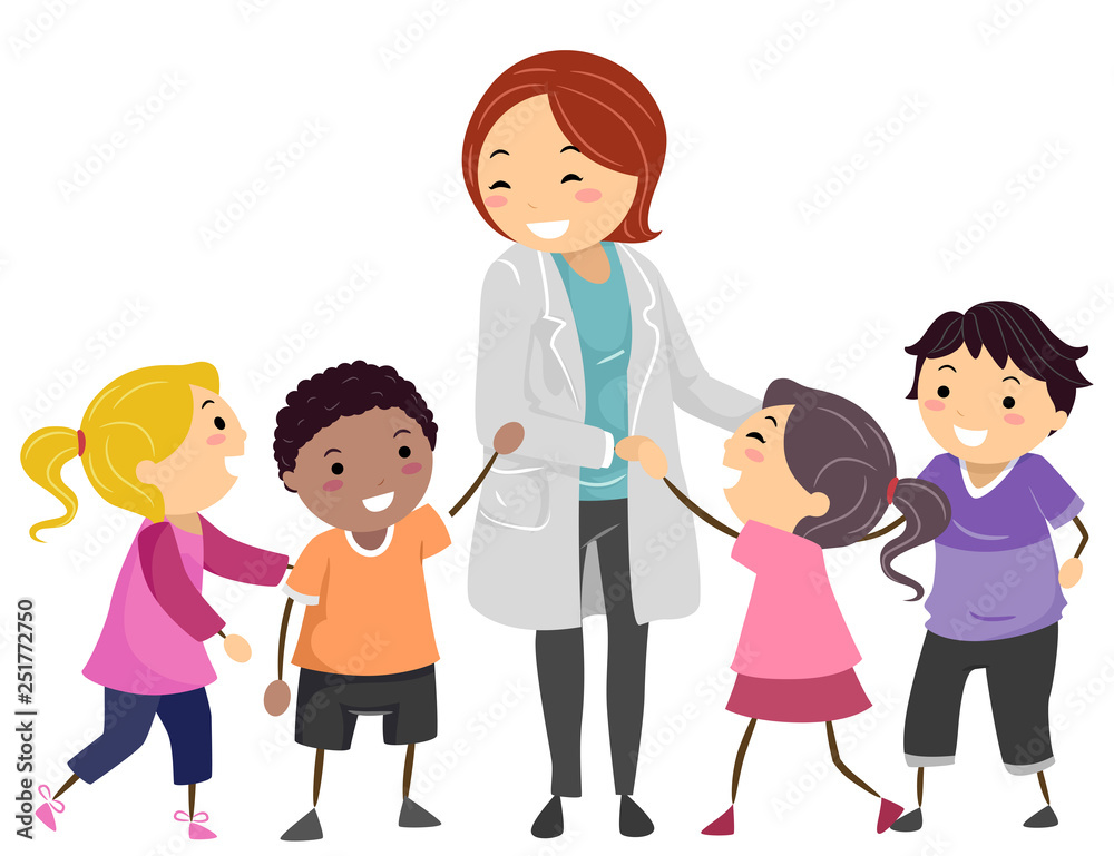 Stickman Kids Psychiatrist Doctor Illustration Stickman Kids Psychiatrist Doctor Illustration