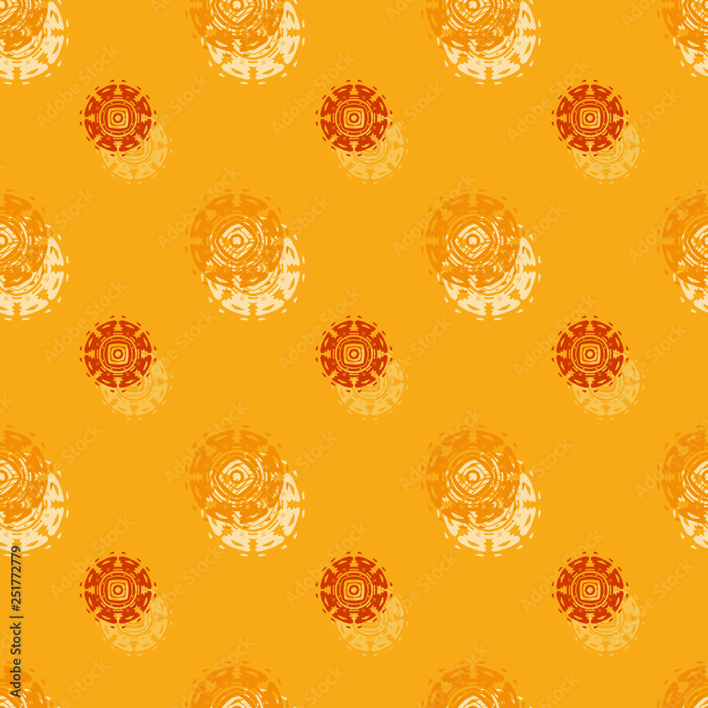 Seamless background pattern with a variety of colored floral motifs. Seamless background pattern with a variety of colored floral motifs.