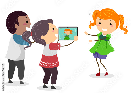 Stickman Kids Recording Vid...