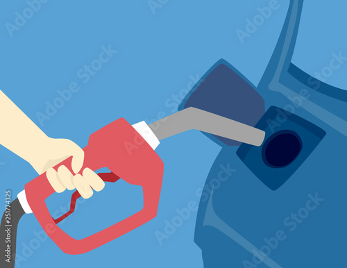 Hand Hurricane Preparedness Fill Car Tanks