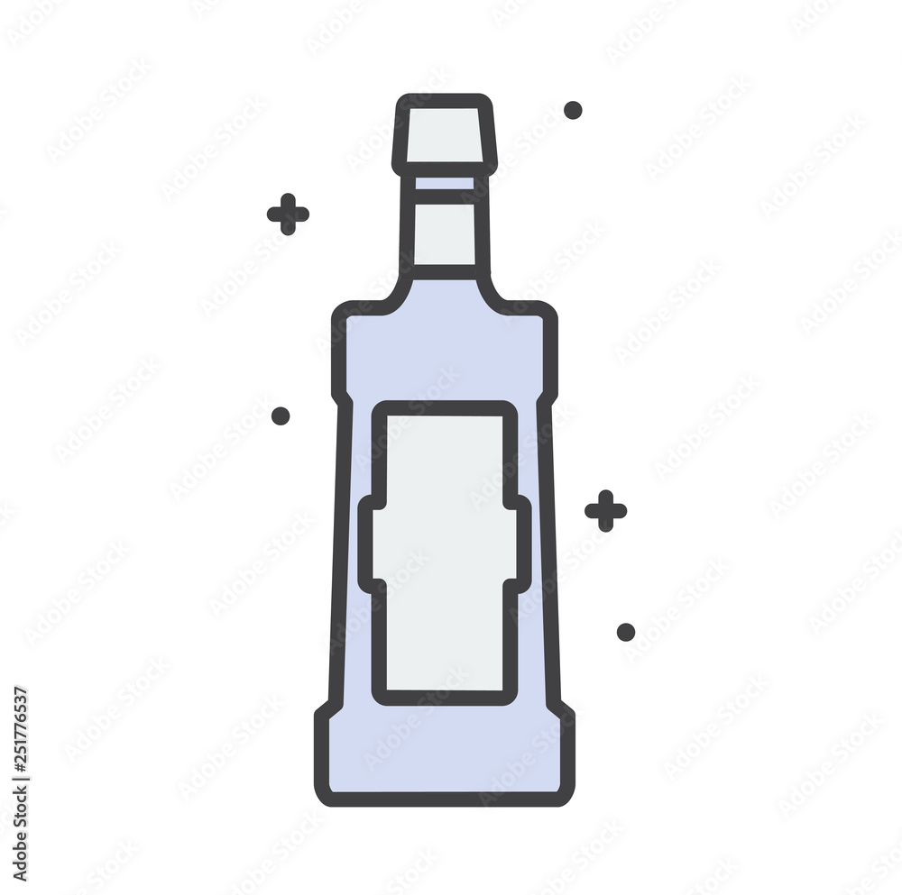 Tequila line icon on white background for graphic and web design, Modern simple vector sign. Internet concept. Trendy symbol for website design web button or mobile app Tequila line icon on white background for graphic and web design, Modern simple vector sign. Internet concept. Trendy symbol for website design web button or mobile app