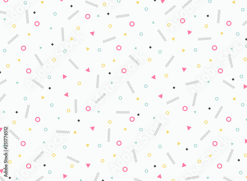 Wallpaper Mural Abstract colorful geometric pattern design of cute element and decorating. You can use for ad, poster, wrapping, print, artwork. Torontodigital.ca