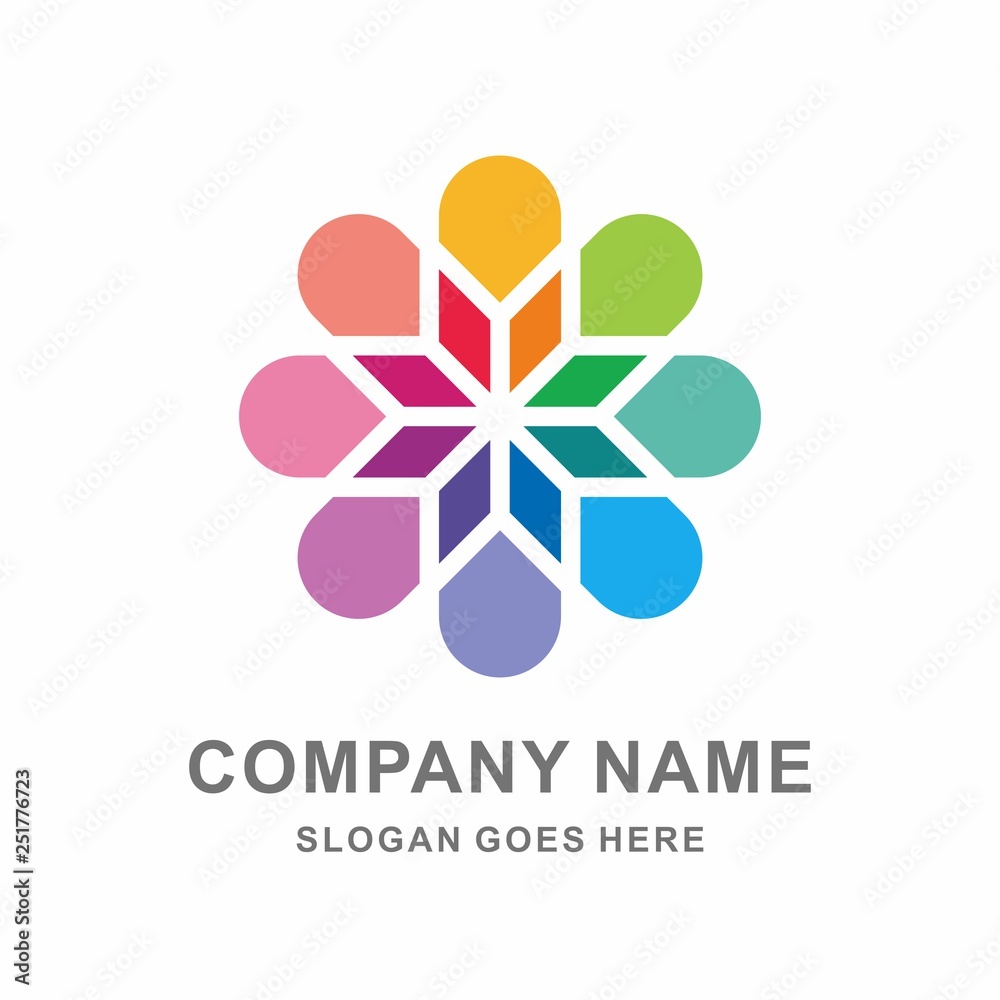 Geometric Circle Stars Pattern Flowers Morocco Interior Motif Decoration Business Company Stock Vector Logo Design Template Geometric Circle Stars Pattern Flowers Morocco Interior Motif Decoration Business Company Stock Vector Logo Design Template