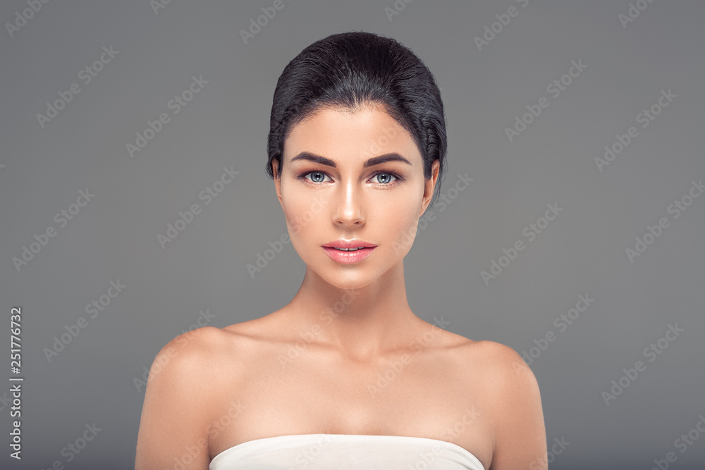 Healthy skin woman beauty female natural makeup pure skin portrait Healthy skin woman beauty female natural makeup pure skin portrait