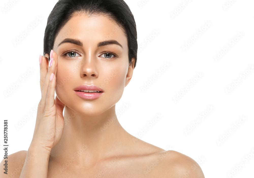 Healthy skin woman beauty female natural makeup pure skin portrait Healthy skin woman beauty female natural makeup pure skin portrait