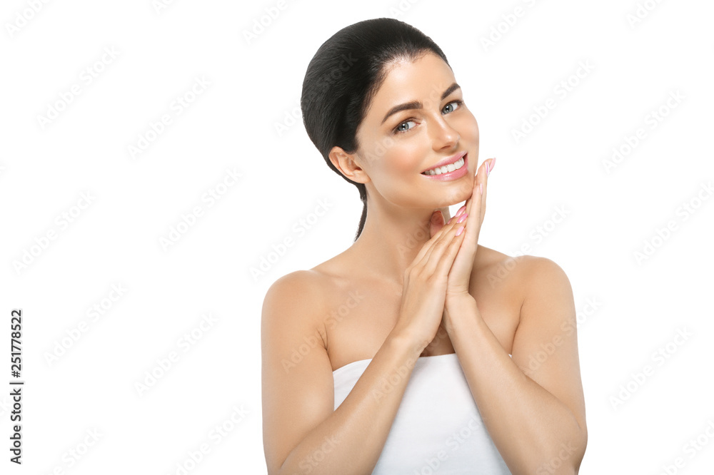 Healthy skin woman beauty female natural makeup pure skin portrait Healthy skin woman beauty female natural makeup pure skin portrait