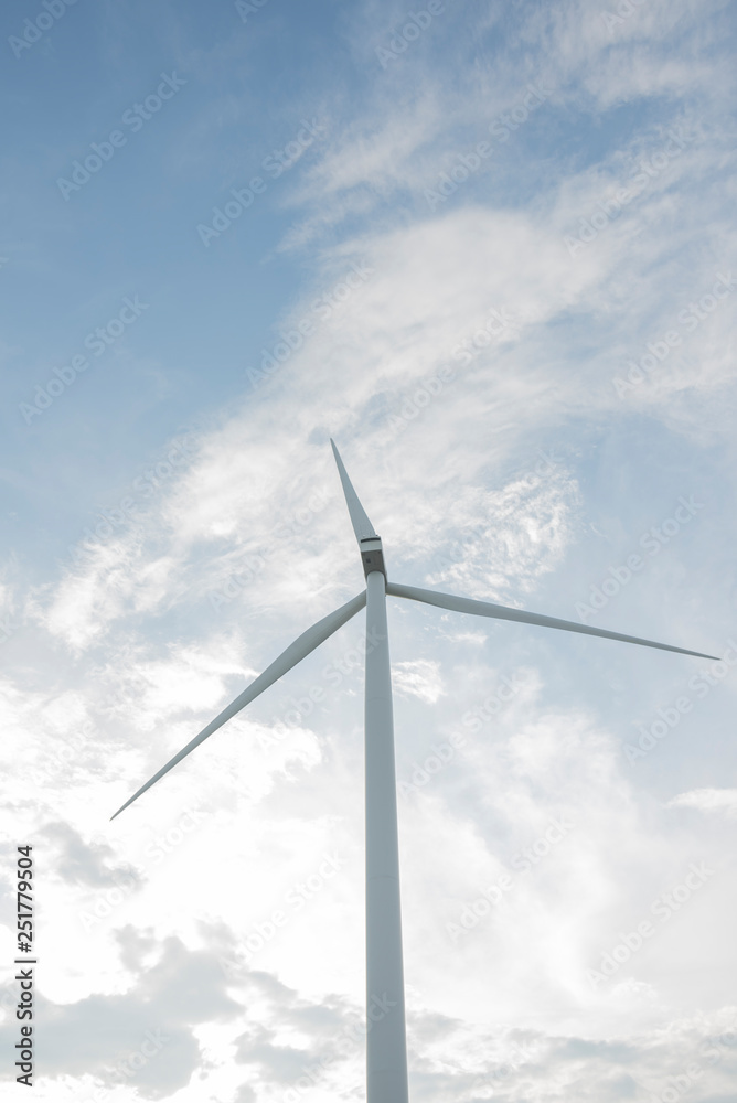 Wind farm. Wind turbines generating electricity Wind farm. Wind turbines generating electricity