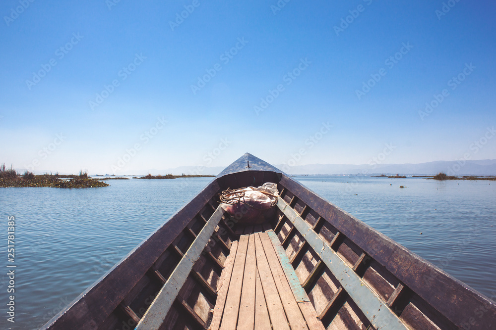 boat on the lake