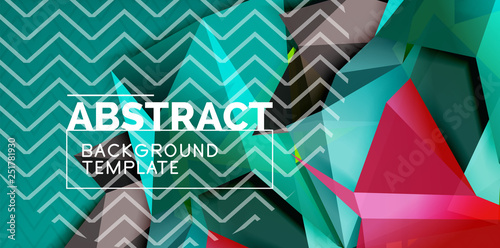 Triangular low poly background design