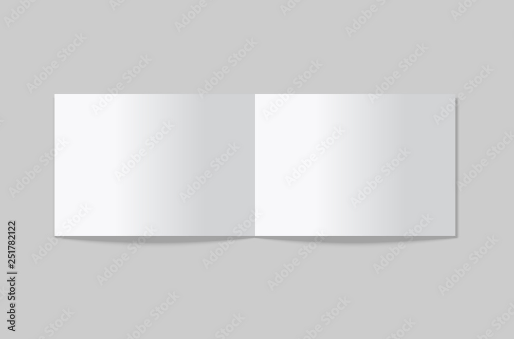 Mock up of booklet isolated. Open horizontal brochure, magazine or notebook template. Mock up of booklet isolated. Open horizontal brochure, magazine or notebook template.