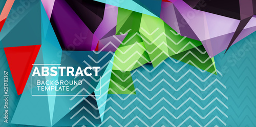 Triangular low poly background design