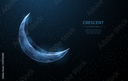 Fotografia Vector crescent moon