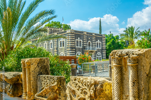 Foto Franciscan monastery in Capernaum, Israel