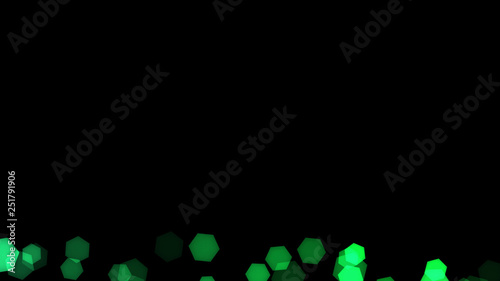 Abstract background with various multicolored hexagons. Big and small.