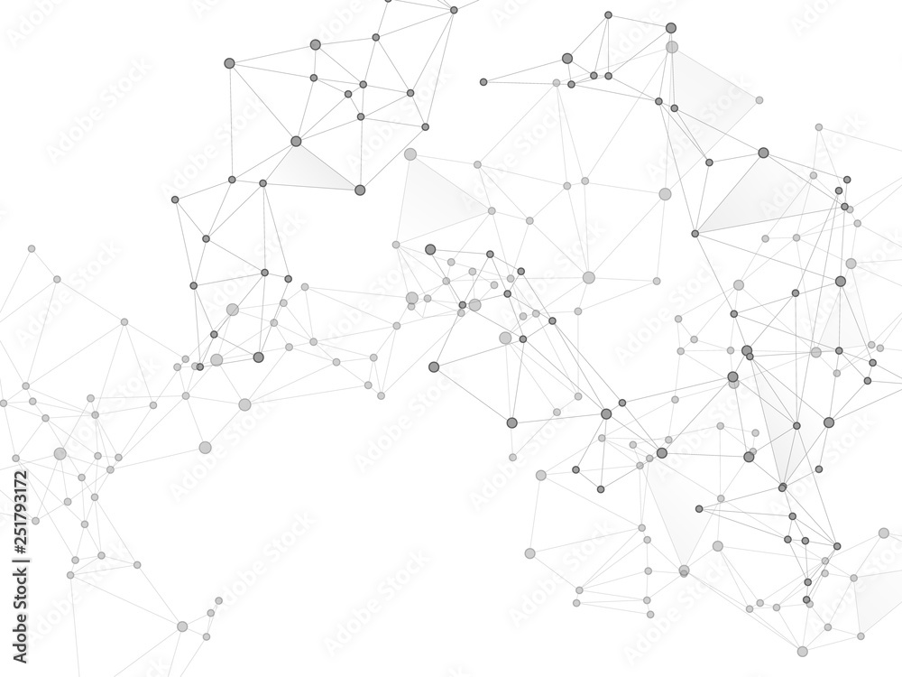 Block chain global network technology concept. Block chain global network technology concept.