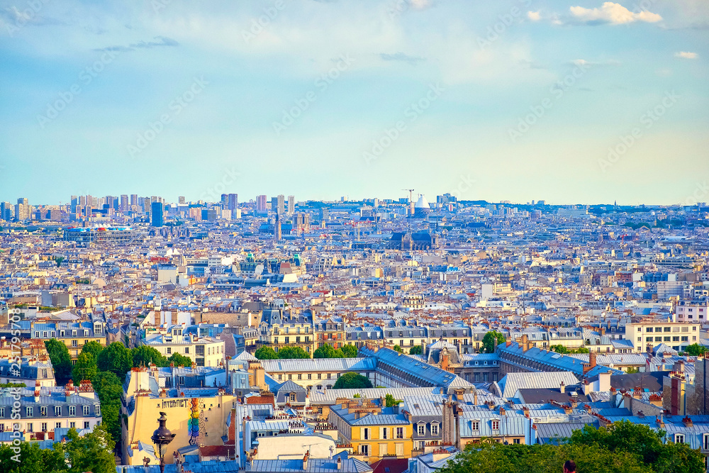 panoramic view of paris