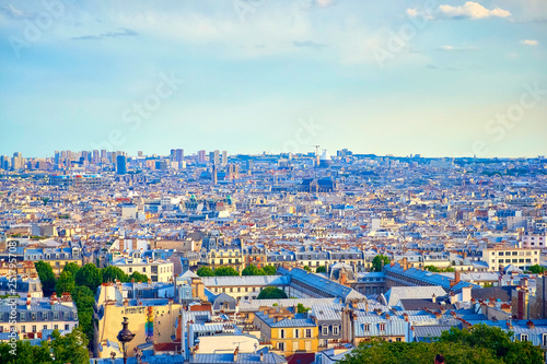 Fototapeta Naklejka Na Ścianę i Meble -  panoramic view of paris