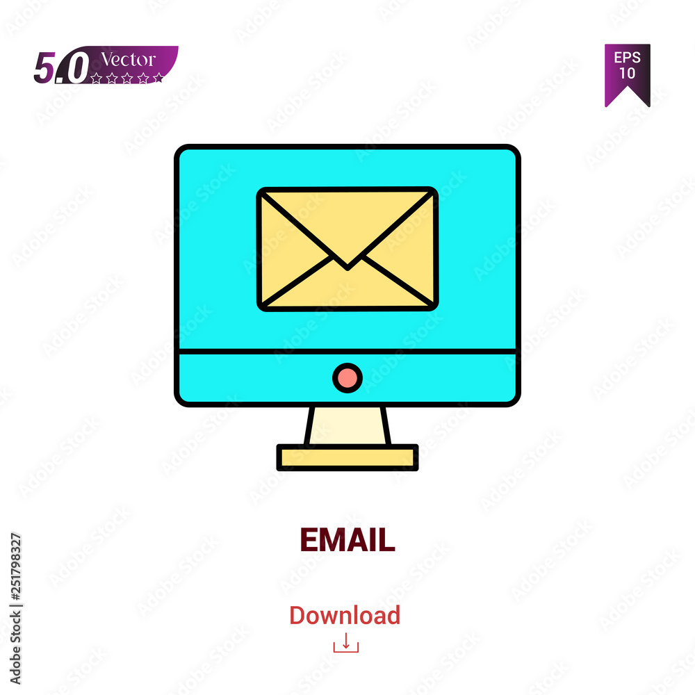 Outline EMAIL icon isolated on white background. Line pictogram. Graphic design, mobile application, logo, user interface. Editable stroke. EPS10 format vector illustration Outline EMAIL icon isolated on white background. Line pictogram. Graphic design, mobile application, logo, user interface. Editable stroke. EPS10 format vector illustration