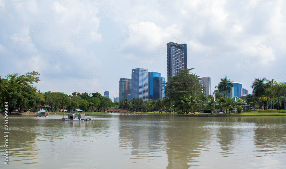 jatujak park is big green space in Bangkok, Thailand