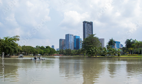 jatujak park is big green space in Bangkok, Thailand