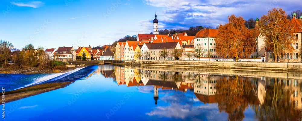 Best places in Bavaria -  Landsberg am Lech - beautiful old traditional town in Germany