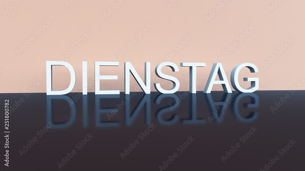 Fototapeta premium Wochentage - deutsch-englisch